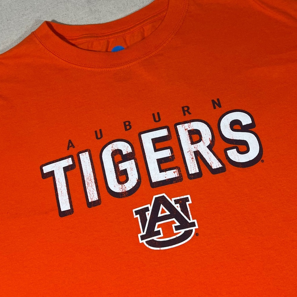 Auburn Tigers NCAA Orange T-Shirt Large Collegiate Football